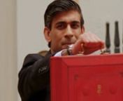 To use this video in your projects, head over to https://destinationinfocus.com/nnRishi Sunak, Chancellor of the Exchequer leaves No.11 Downing Street to present his budget to Parliament holding up the traditional red briefcase that contains the budget speech.nnThe Chancellor used his annual budget statement to promise yet more spending to help the economy during what many expect to be the last phase of lockdown. However, he also herald ed tax rises to start plugging the gargantuan deficit in th