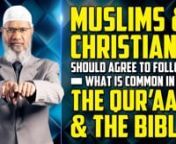 Muslims and Christians should agree to follow what is Common in the Quran and the Bible - Dr Zakir NaiknnSBIC-8nnOur beloved Prophet Muhammad (saws) said, its mentioned in Sahih Bukhari Vol. no. 1in the Book of Eemaan, Hadith no. 8, our beloved Prophet said that the religion of Islam is based on 5 principals, on 5 pillars. nnThe First is ‘La ila ha ill Allah, Muhammadur rasoolullah’nThe second is establishing Salaah, the third is Zakaat, the fourth is Saum and fifth is Hajj. nnThe first pill