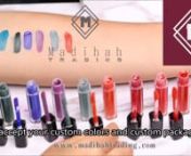 China velvet lipstick factory, long lasting matte lipgloss manufacturer in india.nhttp://madihahtrading.comn--------------------nProducts Name: Long Lasting Matte Liquid Lipstick, Waterproof Lip Gloss.nProducts Features: Long Lasting Matte, Waterproof.nProducts Ingredients: Vegan Raw Material, Cruelty Free.nColors: Your Custom Colors Available.nPackaging: Your Custom Packaging Available.nShelf Life: 3 Years.nSample: Available.nCertification: GMPC/ISO22716/FDA/BUREAU VERITAS.n--------------------