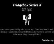 I would never predicted how much y&#39;all liked the PS5 video for an unknown channel like this, and my post in reddit about this model in the Xbox subreddit, I have nothing to say but THANKS!nnNow, I wanted to make this little ad like animation about the Xbox Series X fridge, mini fridge or whatever the meme is. You see the new xbox console look like some futuristic fridge, so I found that funny and wanted to make some ad like the thing existed or something.nnOf course this isn&#39;t sponsored for any
