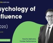 Psychology of Influence (2020) 1 CPD Unit recorded webinar available 24/7 on any device. License is for single fee earner to access CPD session for 12 months and LogCPD to print completion statement.nnLearning Outcomes:n- Understand why we react to people the way we do and vice versan- Develop self awareness of our own personality style and how it can annoy othersn- Understand why you disconnect with certain types of peoplen- Understand why you can’t break old ineffective habits and embrace ne