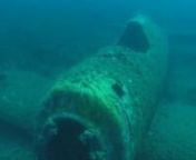An underwater plane in Corsica, France.nÉpave d&#39;un avion P47 en au fond de la baie en face de Miomo, en Corse, France.nImages: Ika&#39;s film / Katia Quéméré, Ivan LessousnnChansons : n