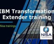 IBM WTX TrainingnThis IBM WTX Training course introduces how the IBM Transformation Extender performs data transfer and routing from source systems to target systems in batch and a real-time environment. Additionally, this course is designed to teach you how to use the IBM Transformation Extender Design Studio to identify, transform, and route business objects and complex flat file data through a combination of lectures and hands-on experiments. Further, relevant topics addressed by the course i