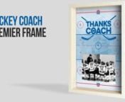 Our Premier Hockey Frame features a unique high quality printed hockey design on glass,, that compliments any photo, making it the perfect end of season gift for that special coach. Players will love adding in that extra sentiment to the glass by autographing their names and #&#39;s. This 12