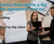 The separate employment relationship and agency relationship created under a listing agreement; Contract law; A client’s unenforceable oral promise to pay a fee.nnMore information about this topic is available @ firsttuesdayjournal.com. More information about our real estate licensing and renewal courses is available @ firsttuesday.us.
