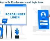 Roadrunner is the webmail deliberated as per the current prerequisite of the customers. when you using Roadrunner email, you might be facing some technical issues likes server setting, password issues, sending or receiving mail issues such as login issue is one of them. Roadrunner email login issue or problem can be cause bu the inappropiate configuration of server settings, incorrect password and many. in order to efficient deal with such an issue, simply read the blog post on the website or fo