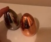 I purcashed this pair some time ago as a going away gift for my daughter off to uni/college. One egg DOES NOT BALANCE - it falls over immediately. I have tried several times to contact Polar Metals and not had any response at all. I have requested a replacement egg. I have asked for a response politely and generously. I HAVE HEARD NOTHING. nHere are the emails I sent:nnToday - email sent:nAnother week and I am yet to hear from you.nVery disappointing indeed. I will now attempt to contact you thr