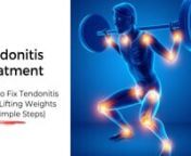 Natural tendonitis treatment - At TitaniumPhysique, we offer an innovative natural tendonitis treatment solution to address tendonitis in athletes and anyone who does weight training.nnIt&#39;s a unique and straightforward strategy called the TitaniumPhysique Formula. To learn more, visit https://www.titaniumphysique.com/tendonitis-treatment/nnTreating tendinitis with typical remedies produce little benefit and sometimes no results.nnThe TitaniumPhysique Formula will fix the root causes of tendoniti