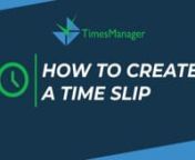 TmesManager Tutorial: How to Create a Time Slip �nn⏳TimesManager is a cloud-based time and expense, tracking and invoicing solution designed with all the capabilities you need to enhance client communication, reduce recording inaccuracies, increase productivity, and generate bigger profits for your company. nn⏳ With accessibility to time tracking, spilt billing, CRM and, document management from any device, TimesManager makes it easy for you to track billable and non-billable hours to en