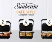Sunbeam Cafe Style Sandwich Press & Maker from sunbeam