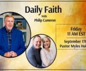 On Daily Faith, We’re talking about American politics, news, and most importantly, the word of God with Pastor Myles Holmes. He is the Lead Pastor of Revive USA in Collinsville, IL. Today, he leads us to discuss how to fast for breakthroughs and the importance of having your faith rooted in Jesus Christ when storms come our way. The church has been silent for too long, and it’s time for the body of Christ to come together and remove our masks. We can’t sit around waiting for something to h