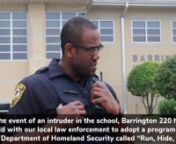 Austin Johnson, Director of Safety and Security, discusses tips for middle and high school students and staff in the event of a lockdown at school.