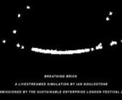 Breathing Brick is a live-streamed simulation commissioned for the second annual Sustainable Enterprise London Festival. The festival ran 12th – 23rd July 2021 and Breathing Brick ran on YouTube Live for the latter half.nnI wrote about how the piece responded to the festival theme &#39;A New Different&#39; and began a new investigation into holes in my practice.nnnn----nnI’m not sure how to feel about holes. Sometimes they’re a deficiency, a lack, a shortage, a disconnection, a wound. Sometimes th