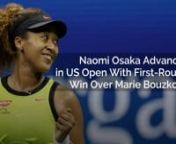 On Monday night, Naomi Osaka successfully defeated Marie Bouzková in the first round of the U.S. Open.nnShe is currently ranked No. 3 in the world, and Bouzková is ranked No. 87.nnOsaka won the match 6-4, 6-1. Bouzková kept up with Osaka well until the ninth game of the first set, when the momentum shifted strongly in favor of Osaka.nnWith the score tied 4-4, Osaka overcame Bouzková with two aces and a service winner.nnShe went on to close out the set minutes later and then the match thereaf