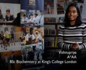 Vishnupriya is now studying at King&#39;s College London.nIn this video, she reflects on her move from an all-girl secondary school to our Sixth Form, as well as how her time at Westminster City School supported her future aspirations.