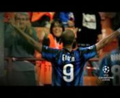 Promo/cápsula especial sobre Samuel Eto&#39;o para Fox Sports, con los 3 goles que marcó jugando para Inter, en la Uefa Champions League