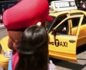 In preparation of Mario Kart Wii, Nintendo sent out a costumed Mario to give free cab rides to passerbys.nnhttp://www.joystiq.com/2008/04/24/watch-mario-give-tourists-and-disgruntled-new-yorkers-a-cab-ride/