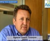 Interviewer: Why does NetApp lease equipment? What&#39;s the treasurer&#39;s point of view; the strategy. You know: What are the real, kind of detailed advantages over buying?nnIngemar Lanevi: So, the primary, if you want to sum it down into one statement only, it really comes back to cash flow. It&#39;s the fundamental reason for why I personally believe using leasing as a way of acquiring your technology makes the most economic sense.nnIt&#39;s an asset that everybody knows it completely depreciates in value.