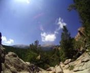 This short video is of Wade and I riding the Barr trail which climbs 7,300 ft to the top of Pikes Peak standing tall at 14,115 ft. 100% single track.Coming down from the top we were both so fatigued we could barely control our bikes, but we regained some energy when we hit tree line. It must have been the oxygen rich air down at 12k that gave us new life to enjoy the super fun terrain! We finished just as the sun set. Long day on the bikes. Wade was on a 38lb coil sprung Intense Uzzi, I was on