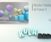 PARTIE I : http://vimeo.com/34888733nnBonjour,nnDans ce nouveau tutoriel pour kola-blog, nous allons apprendre recréer l&#39;habillage TV de France 4.nRendez-vous sur le blog pour plus de précisions :nkola-blog.com/tutoriels/cinema-4d/#allnnnHello,nnIn this new tutorial on kola-blog, we will learn to create the France 4d Tv Ident.nkola-blog.com/tutoriels/cinema-4d/#allnnThis tutorial is in French but can be easily followed with a few basics in C4D. Don&#39;t hesitate to ask questions if you don&#39;t unte