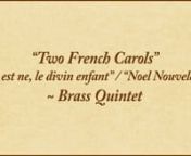 (Sheet music available for purchase and download at www.conspiritomusic.com)nn“Two French Carols” presents a pair of well-known, beloved tunes in contrasting styles.nnThe tune for “Il est ne, le divin enfant” (“He is born, the divine child”) was published in Airs des noêl lorrain (1862) and there called “Ancien air de chasse” (“Old hunting air”) due to its similarity to an old Normandy hunting tune. The Shorter New Oxford Book of Carols editors, however, presumed that the tu