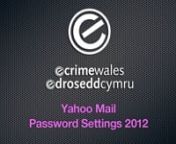 This video shows you how to access and change password settings in a Yahoo! Mail account.