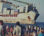 The story of two cargo ships stranded 100 feet from the beach
