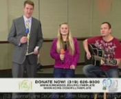 KCRG 9.2 HD - Fill the Plate Telethon Savannah Jane DeGroote with Brittin Meany of Eleventh Hour Band (http://www.weareEleventhhour.com )nnAbout n13 year old Waterloo-Cedar Falls, Iowa native, Savannah Jane DeGroote released her 1st album entitled Gratitude, worldwide on Oct 1, 2012.nnThe album consists of two 2 originals and a remake of a 1980s Pat Benatar song, Heartbreaker. The 2 original tracks
