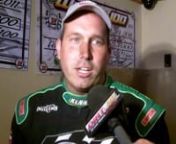 World of Outlaws Late Model Series star Shane Clanton of Fayetteville, Ga., discusses his &#36;100,000 victory in the DIRTcar UMP-sanctioned Dirt Late Model Dream by Ferris Commercial Mowers on Sat., June 9, at Eldora Speedway in Rossburg, Ohio.