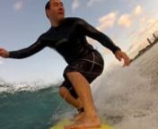http://bradyoshiro.com playing with the new GoPro 2 Hero HD, dawn patrol at Ala Moana Beach Park, Honolulu Hawaii. surfer brady oshiro board shaped by Wade Tokoro.
