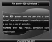 Runtime Error 429 Repair Tool::nhttp://www.reginout.netnnFor more information click here::nhttp://www.error429.com