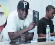 Malice one half the rap group CLIPSE came to Vinnies Styles to sign copies of his book