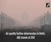 With the festival of Diwali just around the corner, Delhi’s air quality is deteriorating further. The air quality has entered the &#39;poor&#39; category with an overall AQI of 262 as per System of Air Quality and Weather Forecasting And Research (SAFAR)-India. The people in the city expressed their concerns regarding the air quality. &#60;br/&#62;&#60;br/&#62;&#60;br/&#62;&#60;br/&#62;