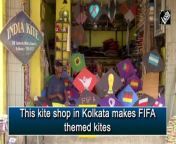 A kite shop in Kolkata makes kites on the themes ofFIFA World Cup. &#60;br/&#62;&#60;br/&#62;The owner of the shop said that they make such theme-based kites during every FIFA World Cup and even during the Cricket World Cups. &#60;br/&#62;&#60;br/&#62;