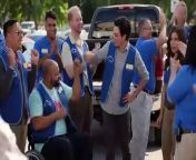 The Cloud 9 employees are rushing to finish re-building the store in time for its “Grand Re-Opening.” Amy (America Ferrera) and Jonah (Ben Feldman) confront their awkward kiss