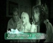 In a spoof of the Travel Channel&#39;s show Most Haunted, ghost hunter Derek Acorah (Hugh Laurie) makes excuses for a mysterious sound his crew