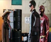 RALPH FEARS FOR HIS LIFE — Barry (Grant Gustin) meets a powerful woman whose abilities could help him in his battle with DeVoe (guest star Sugar Lyn Beard).