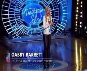 Gabby Barrett auditions for American Idol in front of Judges Katy Perry, Luke Bryan and Lionel Richie with a Carrie Underwood tune and song she sings in church--and then pranks her dad over the results. &#60;br/&#62;