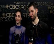 2024 Deanna Stellato-Dudek & Maxime Deschamps Worlds Post-SP Interview (1080p) - Canadian Television Coverage from amphioxus sp