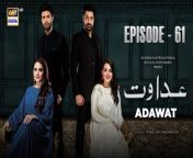 Watch all the episode of Adawat here: https://bit.ly/3GNEn0C&#60;br/&#62;&#60;br/&#62;Adawat Episode 61 &#124; Fatima Effendi &#124; Shazeal Shoukat &#124; Syed Jibran &#124; 10th February 2024 &#124; ARY Digital Drama &#60;br/&#62;&#60;br/&#62;Subscribe: https://bit.ly/2PiWK68&#60;br/&#62;&#60;br/&#62;Adawat &#124; When Revenge Takes Over Everything&#60;br/&#62;&#60;br/&#62;Sometimes when you don’t get what you want, jealousy and revenge take over your entire personality and destroy lives around you. Adawat has a similar story.&#60;br/&#62;&#60;br/&#62;Directed By: Syed Jari Khushnood Naqvi&#60;br/&#62;&#60;br/&#62;Cast:&#60;br/&#62;Fatima Effendi,&#60;br/&#62;Saad Qureshi,&#60;br/&#62;Shazeal Shoukat&#60;br/&#62;Syed Jibran&#60;br/&#62;Dania Enwer&#60;br/&#62;Naveed Raza&#60;br/&#62;Kinza Malik&#60;br/&#62;&#60;br/&#62;Watch Adawat Daily at 7:00 PM on ARY Digital&#60;br/&#62;&#60;br/&#62;#adawat#fatimaeffendi#syedjibran#saadqureshi#shazealshoukat#daniaenwer#naveedraza#kinzamalik &#60;br/&#62;&#60;br/&#62;Join ARY Digital on Whatsapphttps://bit.ly/3LnAbHU&#60;br/&#62;&#60;br/&#62;Pakistani Drama Industry&#39;s biggest Platform, ARY Digital, is the Hub of exceptional and uninterrupted entertainment. You can watch quality dramas with relatable stories, Original Sound Tracks, Telefilms, and a lot more impressive content in HD. Subscribe to the YouTube channel of ARY Digital to be entertained by the content you always wanted to watch.&#60;br/&#62;&#60;br/&#62;Join ARY Digital on Whatsapphttps://bit.ly/3LnAbHU