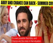 CBS Y&amp;R Spoilers Summer is scared when Abby and Chance get close - Will they get