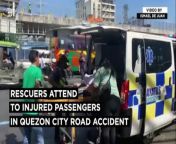 Rescuers attend to injured passengers in Quezon City road accident&#60;br/&#62;&#60;br/&#62;Rescuers attend to the passengers who were injured during a collision of two jeepneys along Commonwealth Avenue in Quezon City on Wednesday, Feb. 21, 2024. One jeepney fell on its side in the impact. &#60;br/&#62;&#60;br/&#62;Video by Ismael De Juan&#60;br/&#62;&#60;br/&#62;Subscribe to The Manila Times Channel - https://tmt.ph/YTSubscribe&#60;br/&#62; &#60;br/&#62;Visit our website at https://www.manilatimes.net&#60;br/&#62; &#60;br/&#62; &#60;br/&#62;Follow us: &#60;br/&#62;Facebook - https://tmt.ph/facebook&#60;br/&#62; &#60;br/&#62;Instagram - https://tmt.ph/instagram&#60;br/&#62; &#60;br/&#62;Twitter - https://tmt.ph/twitter&#60;br/&#62; &#60;br/&#62;DailyMotion - https://tmt.ph/dailymotion&#60;br/&#62; &#60;br/&#62; &#60;br/&#62;Subscribe to our Digital Edition - https://tmt.ph/digital&#60;br/&#62; &#60;br/&#62; &#60;br/&#62;Check out our Podcasts: &#60;br/&#62;Spotify - https://tmt.ph/spotify&#60;br/&#62; &#60;br/&#62;Apple Podcasts - https://tmt.ph/applepodcasts&#60;br/&#62; &#60;br/&#62;Amazon Music - https://tmt.ph/amazonmusic&#60;br/&#62; &#60;br/&#62;Deezer: https://tmt.ph/deezer&#60;br/&#62;&#60;br/&#62;Tune In: https://tmt.ph/tunein&#60;br/&#62;&#60;br/&#62;#themanilatimes &#60;br/&#62;#philippines&#60;br/&#62;#roadaccidents &#60;br/&#62;#jeep&#60;br/&#62;