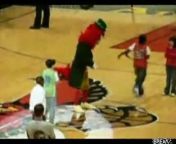 Mascots have had the spotlight for too long; this little kid looks a lot better at center stage.