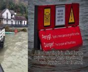 Dramatic footage circulates social media as flood alert in effect for most of the Welsh coastline from abcya make an animation media