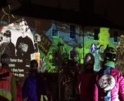 Hundreds gathered in Edinburgh’s Southside on Friday night to marvel at a unique projection show inspired by active travel.&#60;br/&#62;&#60;br/&#62;Projected on the walls at the junction of West Crosscauseway and Buccleuch Street, the immersive show, titled ‘Our Streets,’ showcased artwork from people in the local community.&#60;br/&#62;&#60;br/&#62;Hosted by the Causey Development Trust, the production was animated by award-winning artists Robert Motyka and the Beetroots Collective and featured a soundscape designed by Marta Adamowicz, with original music from local singer songwriter Dan Abrahams.