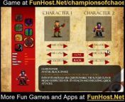 Play Champions of Chaos at FunHost.Net/championsofchaos Rebels aren&#39;t always the bad guys-lead a revolt against the dark emperor! Choose 2 champions and start the adventure! Battle in the arena to climb the ranks, purchase upgrades at the armor and pet shops, and sift through the chaos to discover the emperor&#39;s spy! Battle is turn-based, so take your time. Use the menu options in the middle of the screen to pick your move, then click your target. Take your opponents down before your champion&#39;s health drops to 0. Take home the win! (Action, Armor Game ).&#60;br/&#62;&#60;br/&#62;Play Champions of Chaos for Free at FunHost.Net/championsofchaos on FunHost.Net , The Fun Host of Apps and Games!&#60;br/&#62;&#60;br/&#62;Champions of Chaos Game: FunHost.Net/championsofchaos &#60;br/&#62;www: FunHost.Net &#60;br/&#62;Facebook: facebook.com/FunHostApps &#60;br/&#62;Twitter: twitter.com/FunHost &#60;br/&#62;