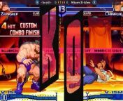 Street Fighter Alpha 3 - -Scott- vs MiamiX-Alex FT10 from fcba fighter index