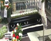 The funeral for celebrated AP photojournalist Anja Niedringhaus, who was killed in Afghanistan by a police commander last week, was held in her birthplace of Hoexter, Germany on Saturday.