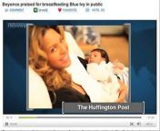 Beyonce Caught Breastfeeding Blue Ivy In Public