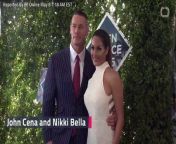 John Cena and fiancée Nikki Bella couldn’t keep their hands off each other at the MTV Movie &amp; TV Awards on Sunday night, and they couldn’t have been more adorable.